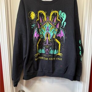 Black Graphic Men's Sweater